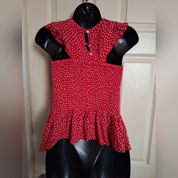 Sim&sam floral stockinette stitch blouse size medium - Picture 3 of 7